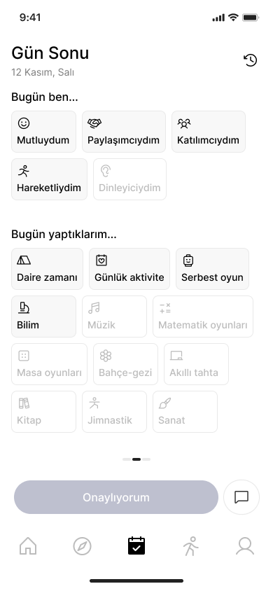 KreşimCepte Gün Sonu Raporu