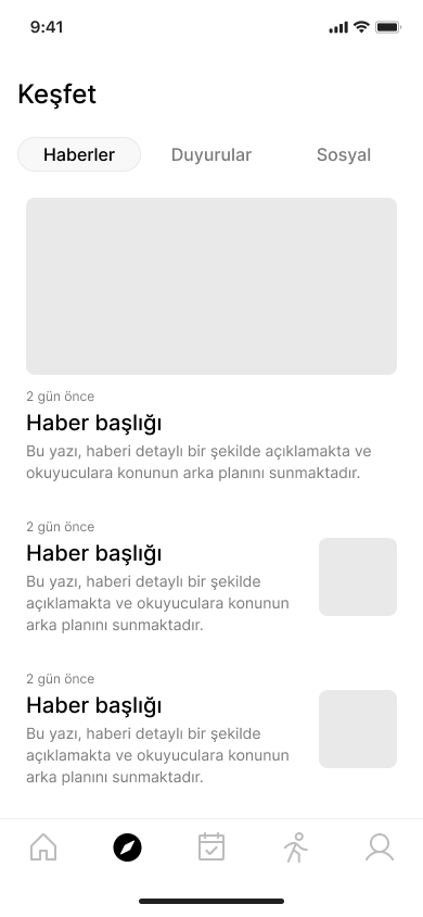 KreşimCepte Haber ve Duyuru Gösterimi